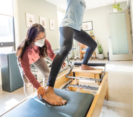 Functional training on the pilates apparatus