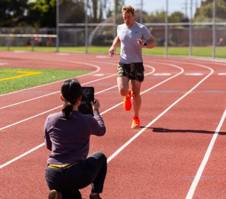 Video run analysis on the track